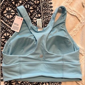 Lululemon NWT Wunder Train Longline bra, size 8 (size C/D cup), blue